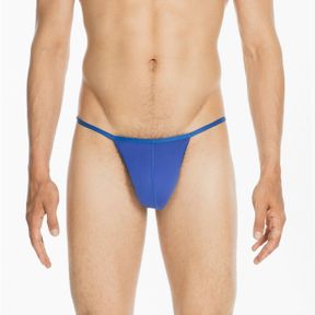 Фото Мужские трусы стринги синие HOM PLUME G-String 359931_4000BI