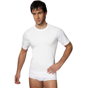 Фото Мужская футболка белая из натурального хлопка Doreanse 2505