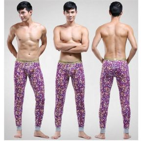 Фото Мужские кальсоны с узором фиолетовые Cockon MAN pants Purple 23645