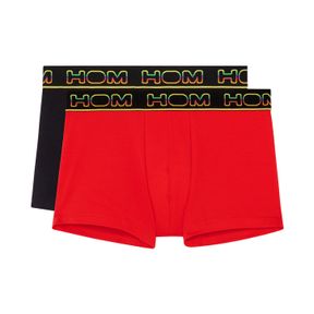 Фото Мужские трусы боксеры набор из 2-х штук (черные, красные) HOM IVANO #2 Boxer Briefs 2p 402664_40D006