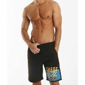 Фото Мужские шорты черные пляжные Asitoo Black League 52 Pipe Beach Shorts