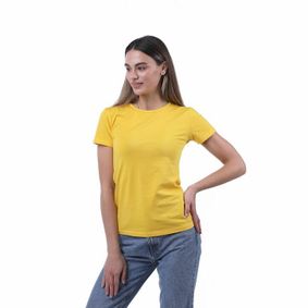 Фото Женская футболка желтая Sergio Dallini SDT651-6