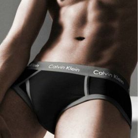 Фото Мужские трусы брифы Calvin Klein 365 Black Grey