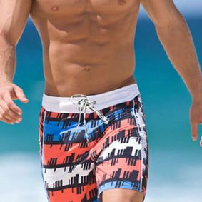 Фото  Мужские плавательные шорты Aussiebum Beach Shorts Geometrical