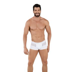 Фото Мужские трусы хипсы белые с сетчатыми вставками Clever LUCERNA LATIN BOXER 103201