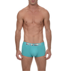Фото Мужские трусы боксеры бирюзовые 2(x)ist Men's Electric No-Show Boxers Limited Edition Turquoise
