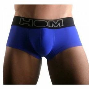 Фото  Мужские трусы боксеры  синие с черной резинкой HOM Sports Night Therapy  Trunk Blue