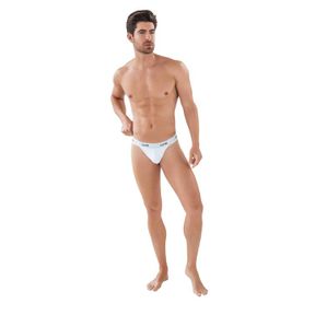 Фото Мужские трусы тонги белые в сетку Clever LATIN LUST THONG 087601