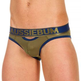 Фото Трусы мужские слипы хаки с вырезом сзади AussieBum
