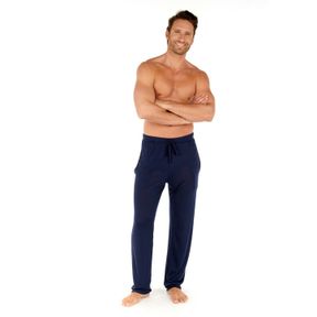 Фото Мужские брюки домашние темно-синие HOM COCOONING Trousers 402674_4000RA