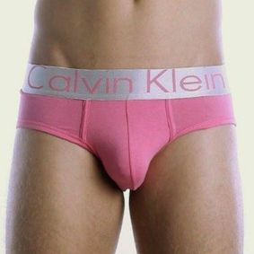 Фото Мужские трусы брифы розовые Calvin Klein Steel Pink Brief