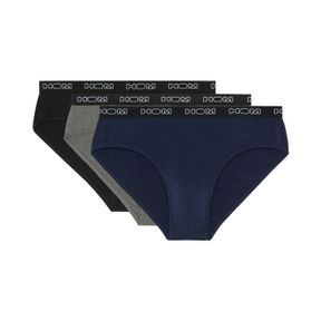 Фото Мужские трусы брифы набор из 3-х штук (черные, серые, темно-синие) HOM BOXERLINES #2 Mini Briefs 3p 402467_40V002