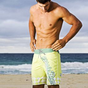 Фото Мужские плавательные шорты салатовые Aussiebum Surf Shorts Broadbeach