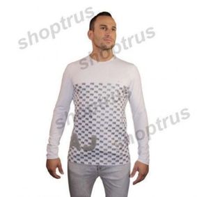 Фото Мужская футболка с длинным рукавом белая EMPORIO ARMANI FDR0101