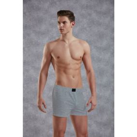 Фото Мужские трусы-шорты хлопковые светло-серые меланжевые Doreanse 1511