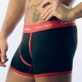 Фото  Мужские трусы боксеры Calvin Klein 365 Black Red