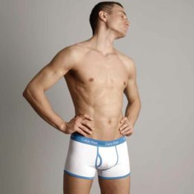 Фото Мужские трусы боксеры Calvin Klein 365 White Blue Boxer