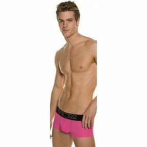 Фото Мужские трусы хипсы розовые с черной резинкой HOM Night Therapy Trunk Pink