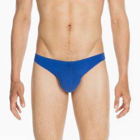 Фото Мужские трусы стринги синие HOM FREDDY G-String 400202_4000BI