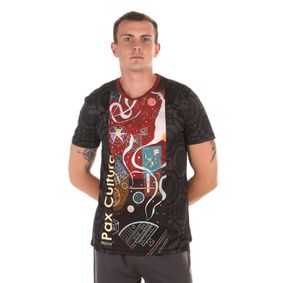 Фото Мужская футболка темно-серая с бордовым принтом Sesmik by Vlad Sedov VS002/VS0057