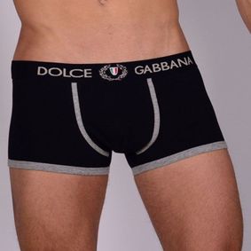 Фото Мужские трусы боксеры черные Dolce Gabbana Classic Trunks