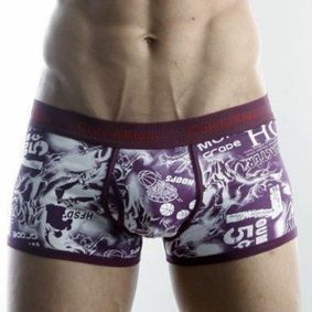 Фото  Мужские трусы боксеры Calvin Klein 365 print   Violet Hoops