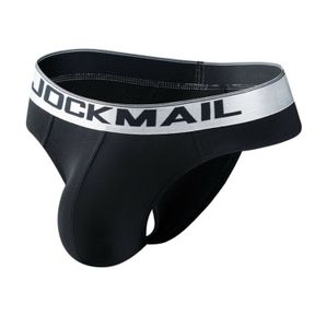 Фото Мужские трусы стринги черные JOCKMAIL JM1029-2