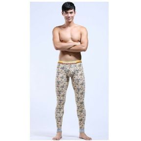 Фото Мужские кальсоны с узором бежевые Cockon MAN pants Begie23714