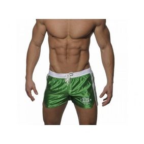 Фото Мужские спортивные шорты зеленые с белым поясом ES Collection SHORTS GREEN - WHITE