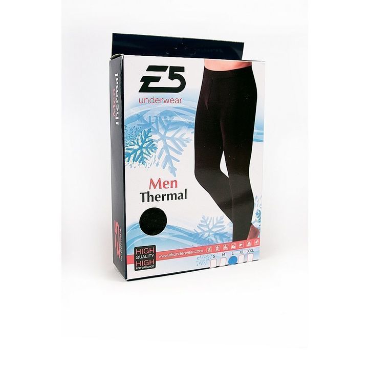 Термокальсоны мужские черные E5 Underwear фото 2