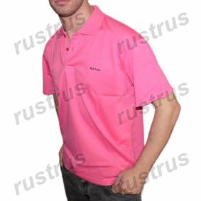 Фото Мужская футболка поло розовая Paul Smith
