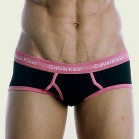 Фото Мужские трусы брифы Calvin Klein 365 Black Pink Brief CK16202