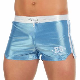 Фото Мужские спортивные шорты голубые ES Collection SHORTS BLUE WHITE