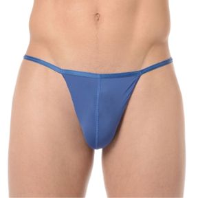 Фото Мужские трусы стринги синие HOM PLUME G-String 359931_4000CG