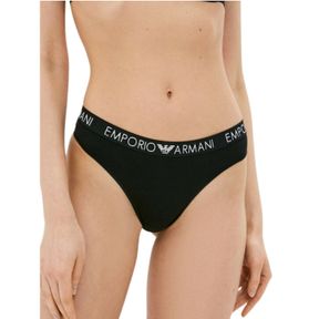 Фото Женские трусы тонги набор из 2 штук (черные) Emporio Armani 163333_CC318 17020